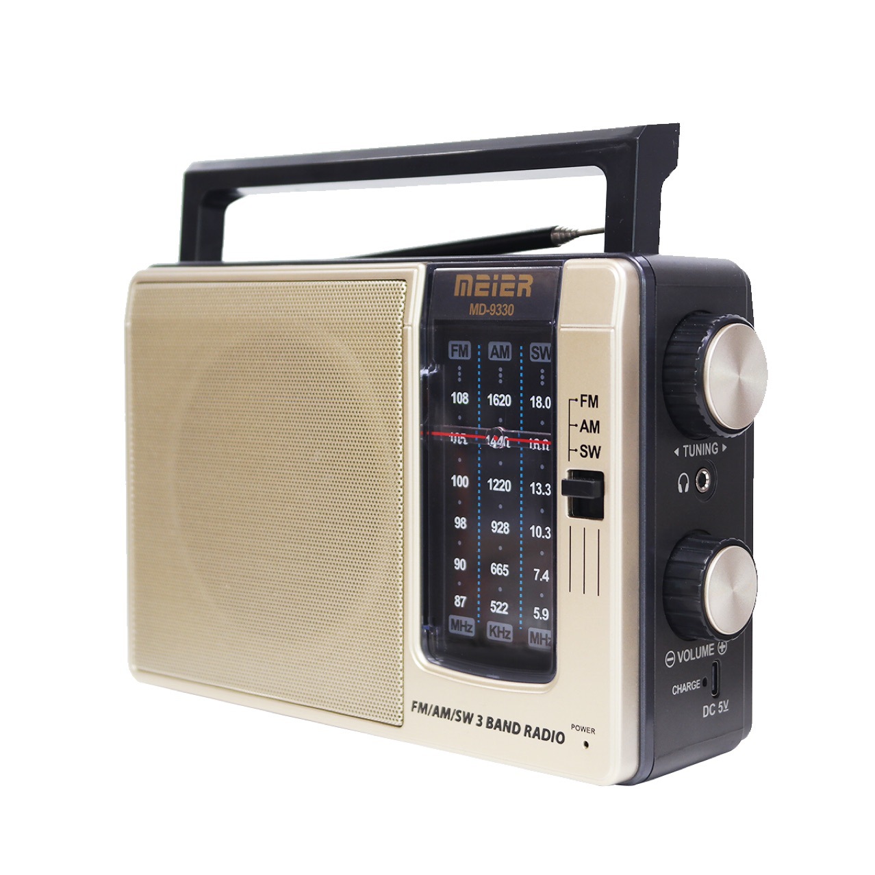 Nuevo altavoz MD-9330 transfronterizo, altavoz inalámbrico portátil portátil para exteriores, radio retro clásica para personas mayores