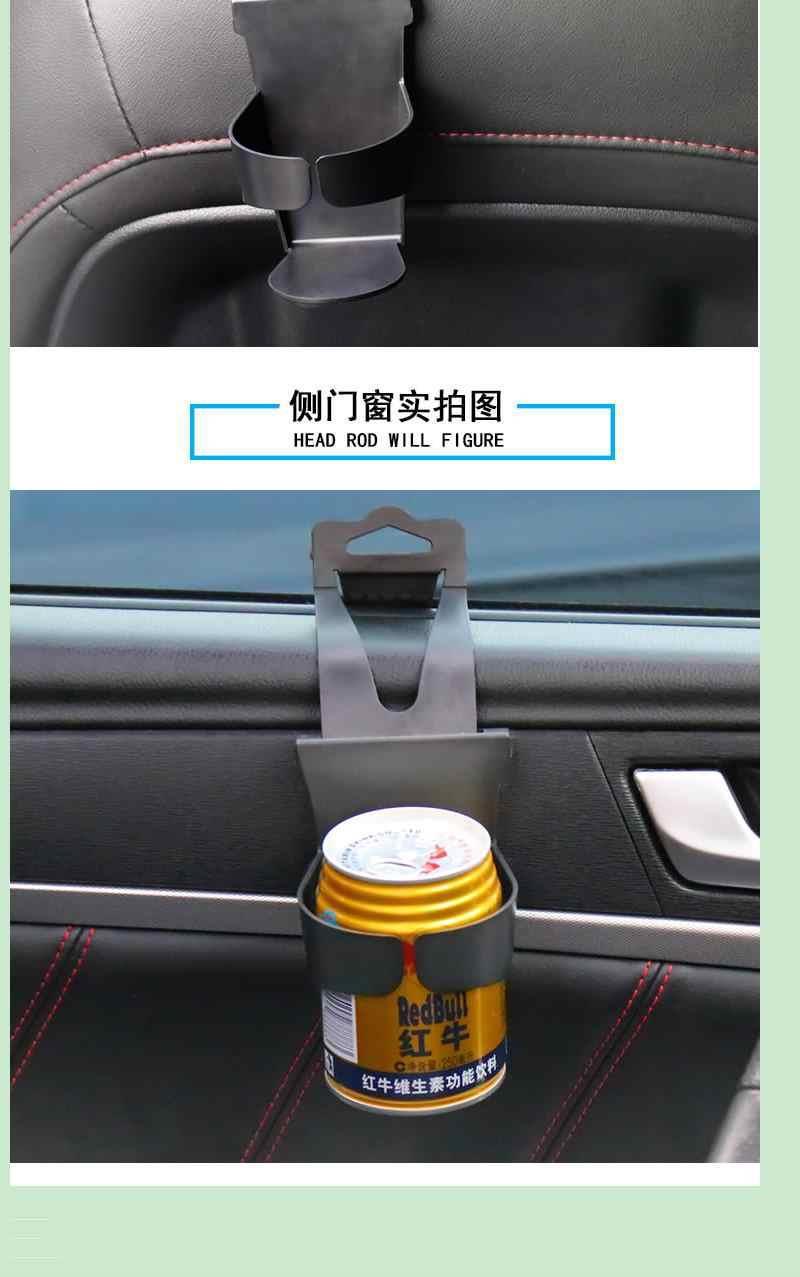Car Door-Side Ashtray, Hanging Car Cup Holder, Multifunctional In-Car Ashtray with Led Night Light