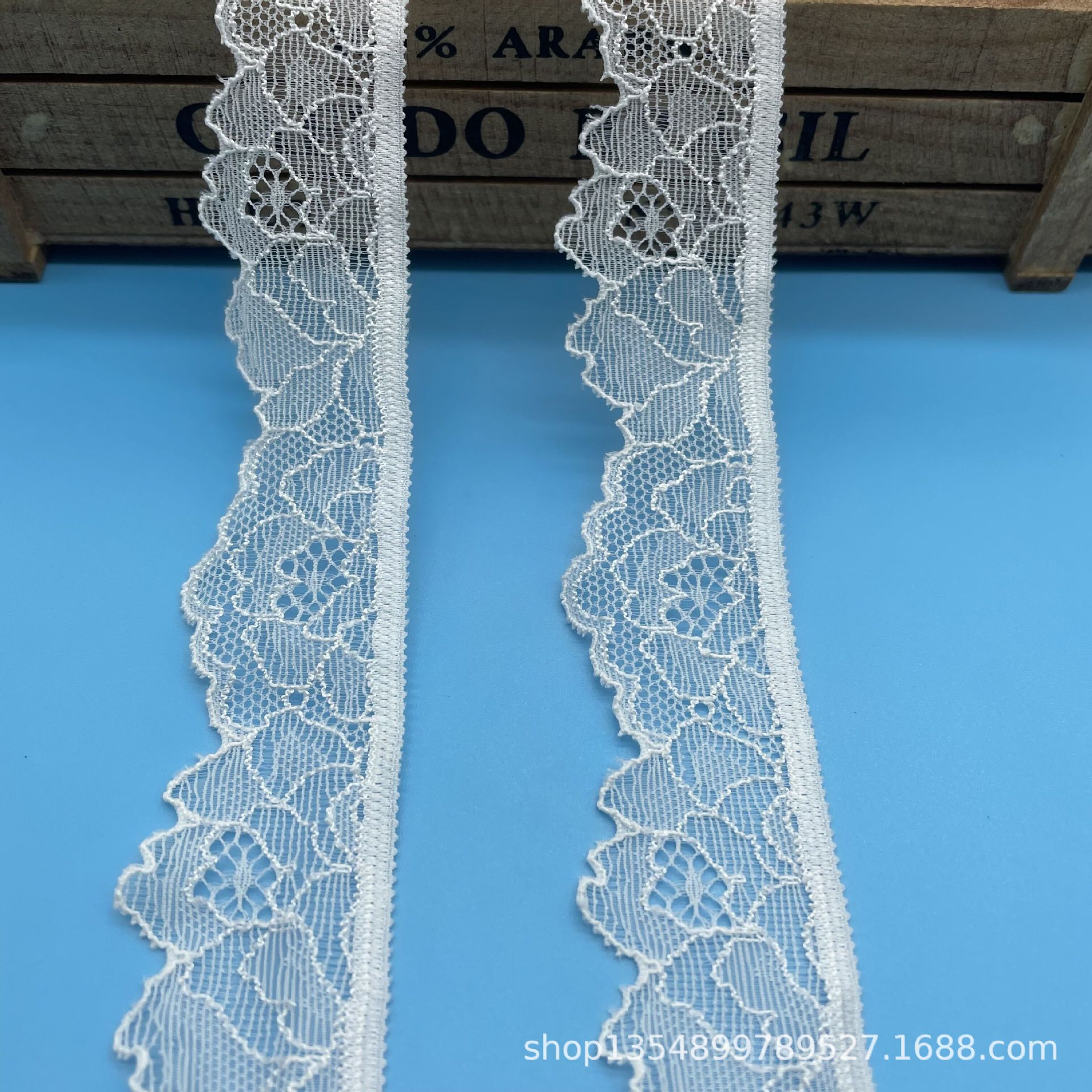 电脑机贾卡花边工厂现货批发3cm弹力小蕾丝花边欢迎咨询