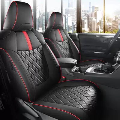 car seat cushions, universal leather – Modelə uyğun (Original) oturacaq örtükləri - black-and-red-standard-version-note-the-model-and-year-of-the-vehicle-full-coverage-for-the-front-seats-full-coverage-for-the-rear-seats