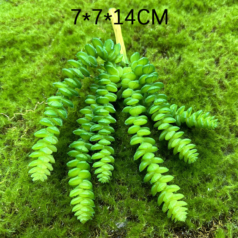 Marco decorativo Planta nórdica colgante de pared decoración de pared colgante de pared tridimensional pared de fondo de planta verde pared cabeza de ciervo simulación suculento planta verde