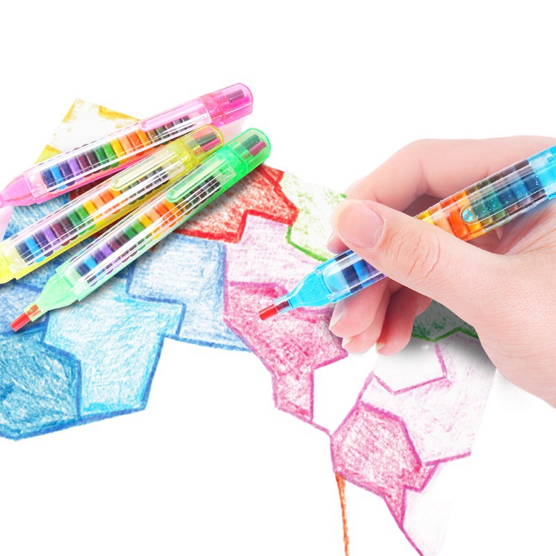 子供絵画20色クレヨン油絵スティック小学生クリエイティブ文房具絵画代替芯クレヨンセット