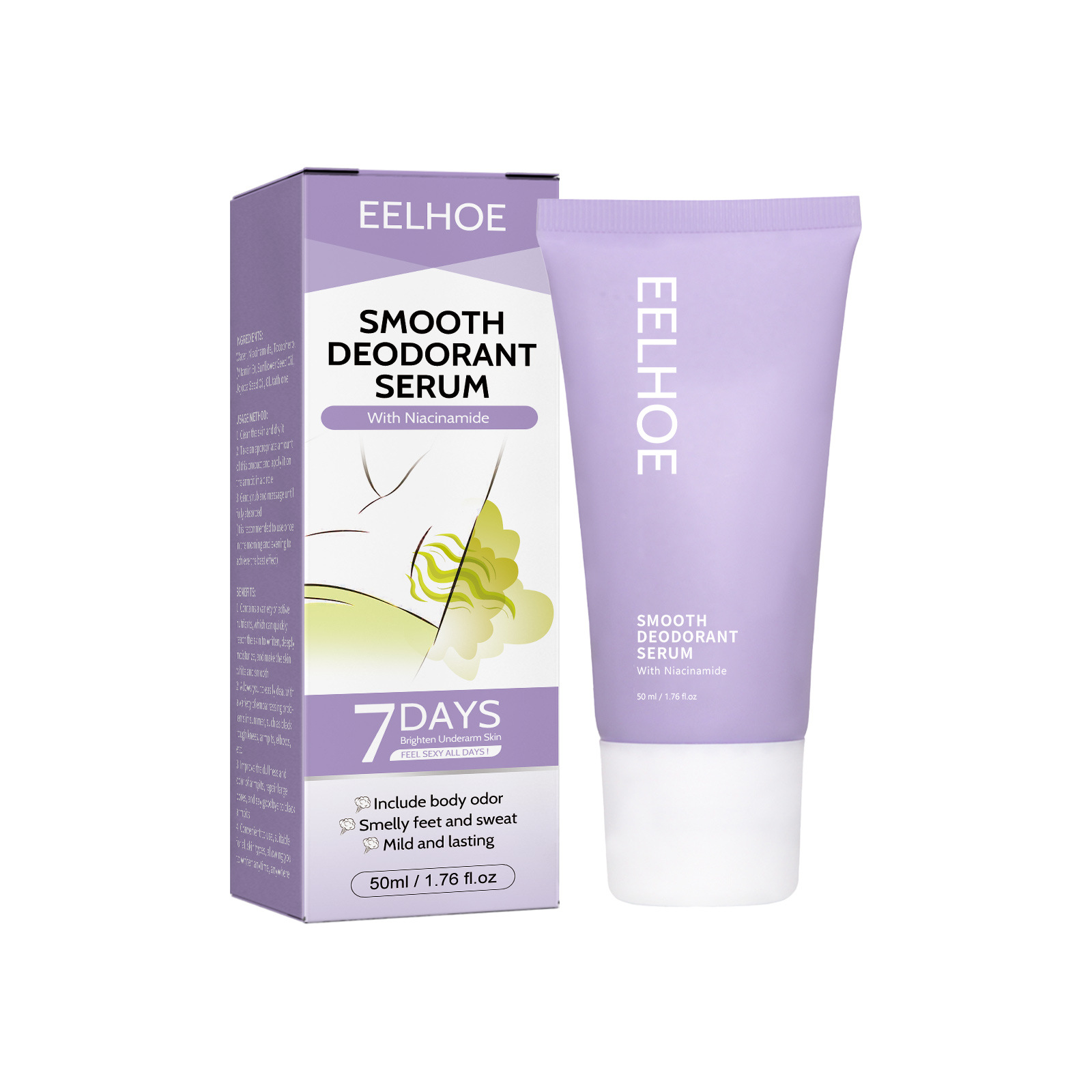 EELHOE Deodorant Cream Cleansing Armpit Sweating Foggy Odor, Underarm Brightening, Refreshing, and_voghion.com
