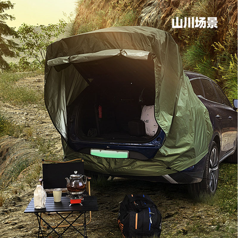 Spot Outdoor Cross-border Outdoor Rear Tent Camping Style Camping Style Canopy Roof Extension Tent Sunshade Sun Protection Rainproof