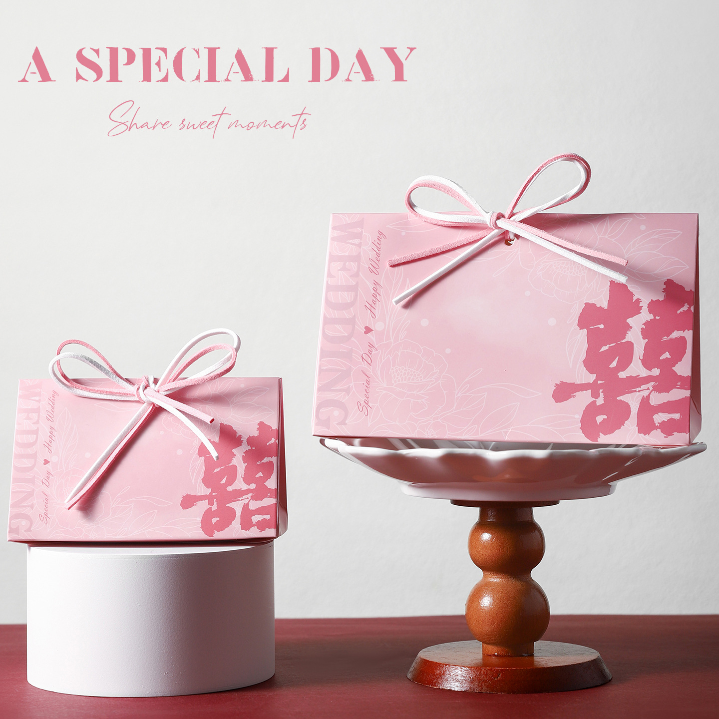 2505 pink horizontal style + suede rope