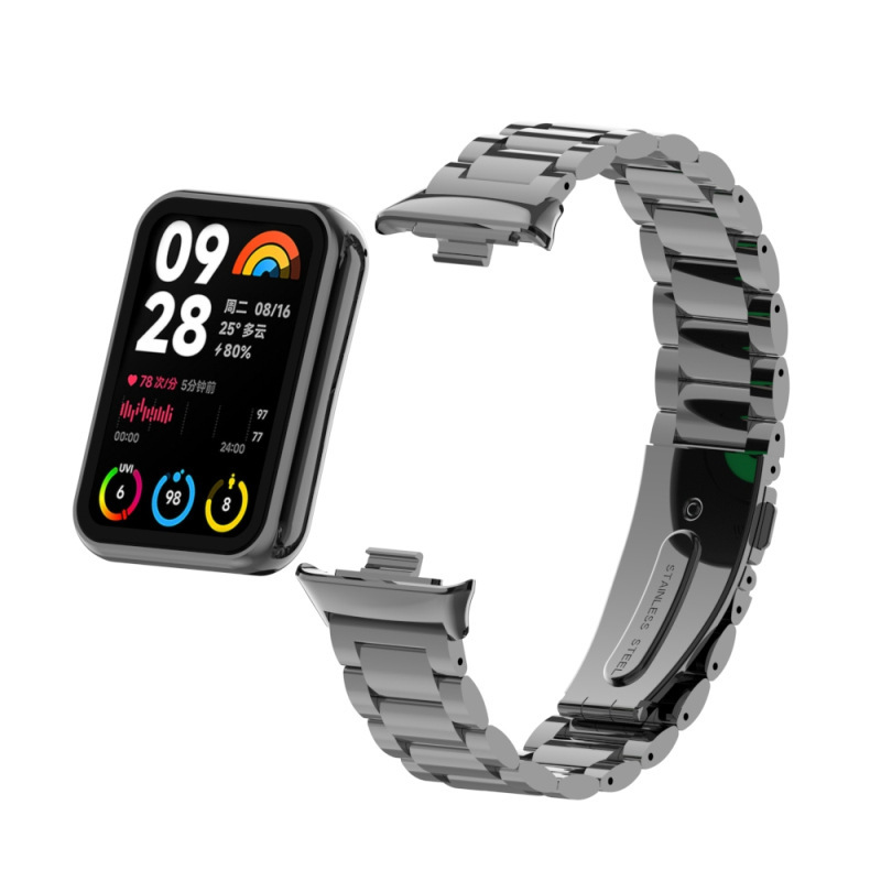 Suitable for Redmi Watch 4 5 6 Watch Strap, Metal Magnetic Xiaomi Bracelet 8 9Pro Three-Strand Steel Watchband