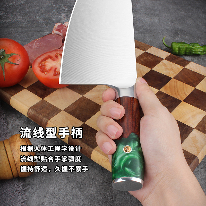 家用菜刀鋼頭切片刀切菜刀廚房不鏽鋼萊刀廚師專用桑刀斬切兩用刀