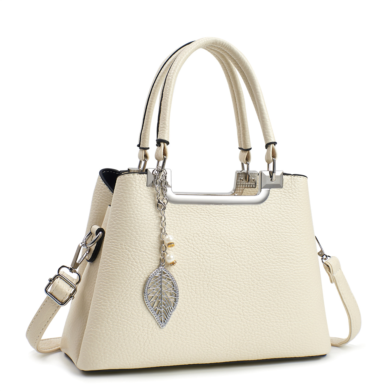 2025 nuevo bolso de color sólido simple de gran capacidad cuero suave casual atmosférico bolso de mujer bandolera boutique bandolera