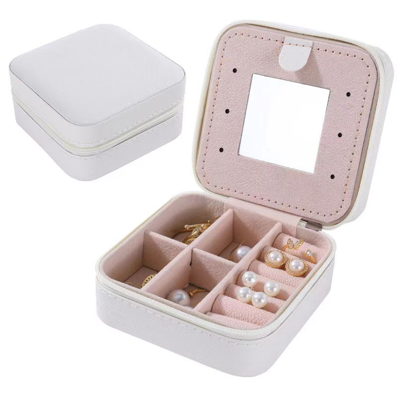 Caja de almacenamiento de joyas ins transfronteriza Mini anillo Collar Caja de almacenamiento de joyas Caja portátil anti-oxidación para el hogar