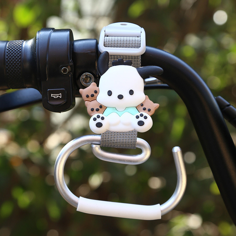 電気自動車のフックの前の漫画のかわいいベビーカーの荷重のフックの神器の小さい毛のロバのナイロンのひものフック|undefined