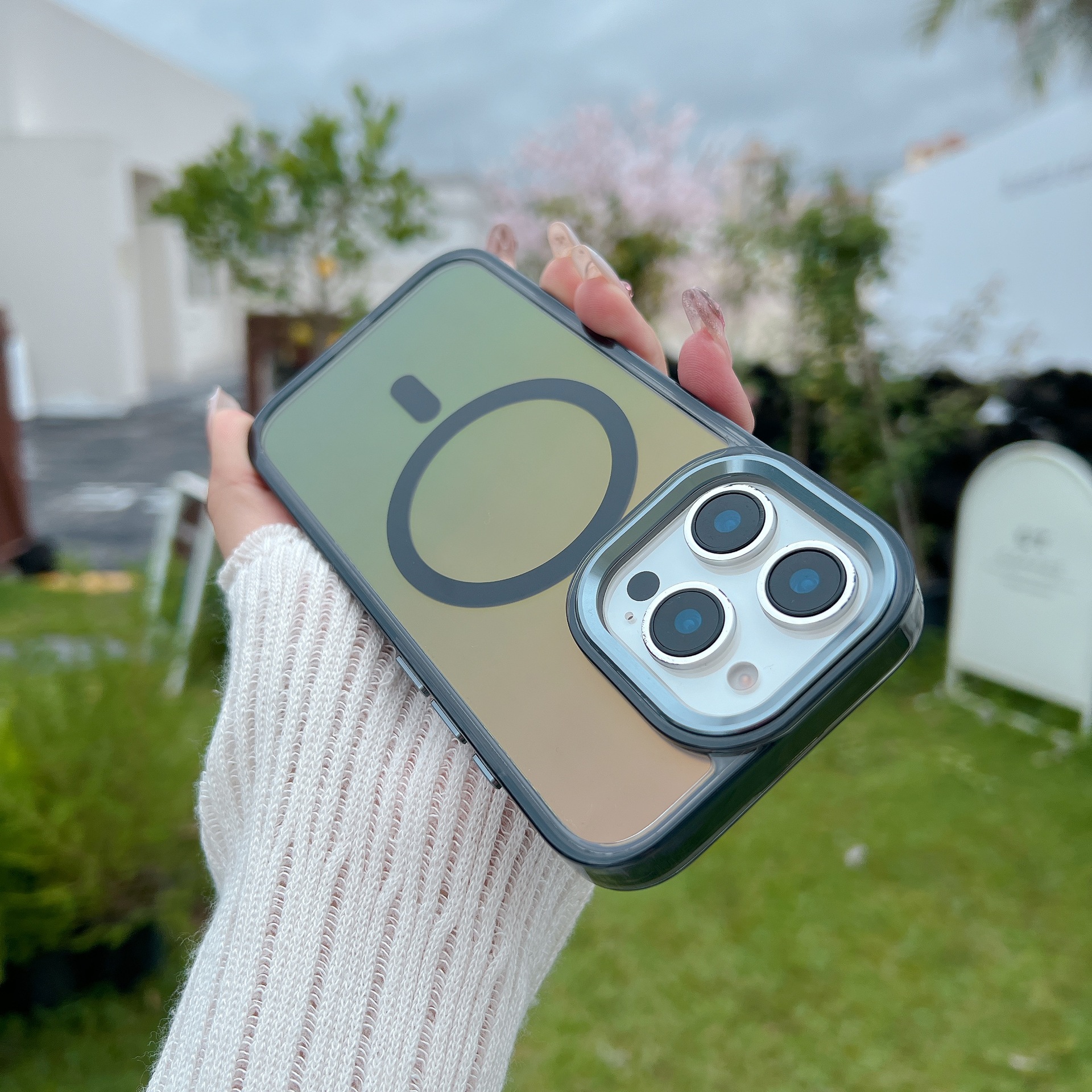 Funda magnética camaleón bright shadow para iphone y samsung_voghion.com