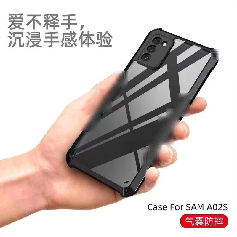 适用三星S21/22/23 A52/72/02/32/24/03 M62 S10刀锋亚克力透明壳