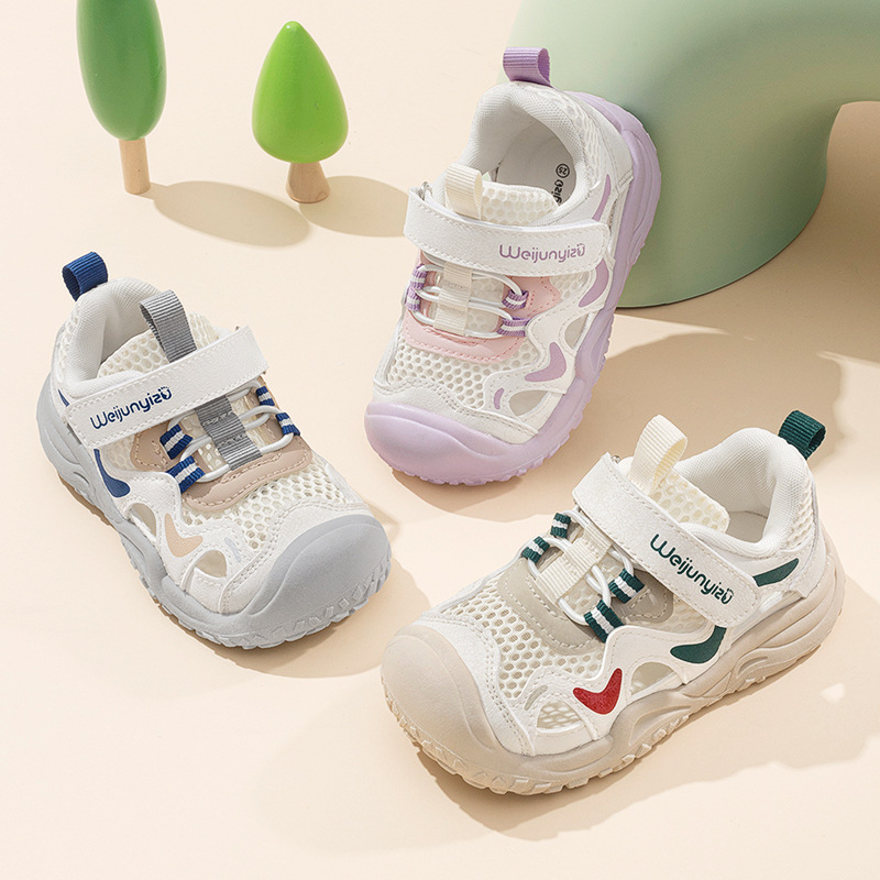 2025 New Summer Baby Toddler Shoes for Boys and Girls Soft-Soled Non-Slip Baby Shoes Breathable Sandals for Small and Medium-Sized Children