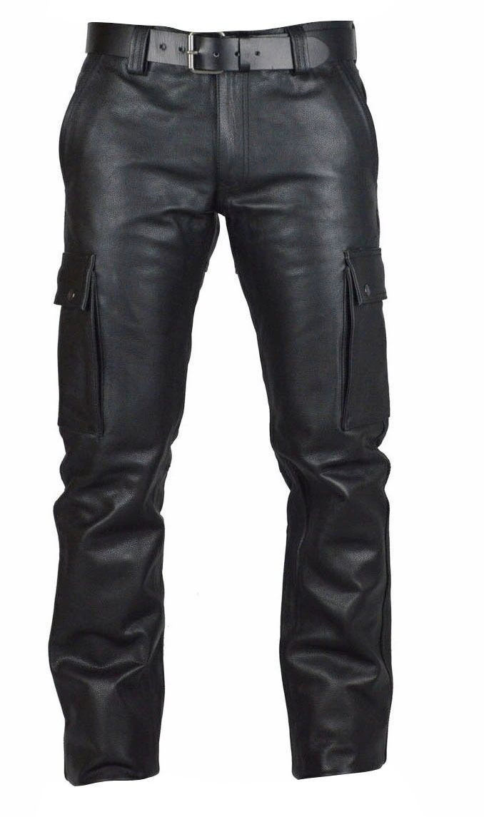 Polyurethane Leisure Trousers 2023 Collection Wish Amazon European Style Black Sizes S-5XL