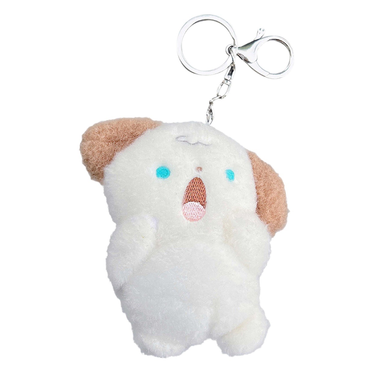 Pequeño Libro Rojo mismo estilo gritando cachorro peluche muñeca mochila colgante llavero chica de Felpa Mochila adornos estudiante