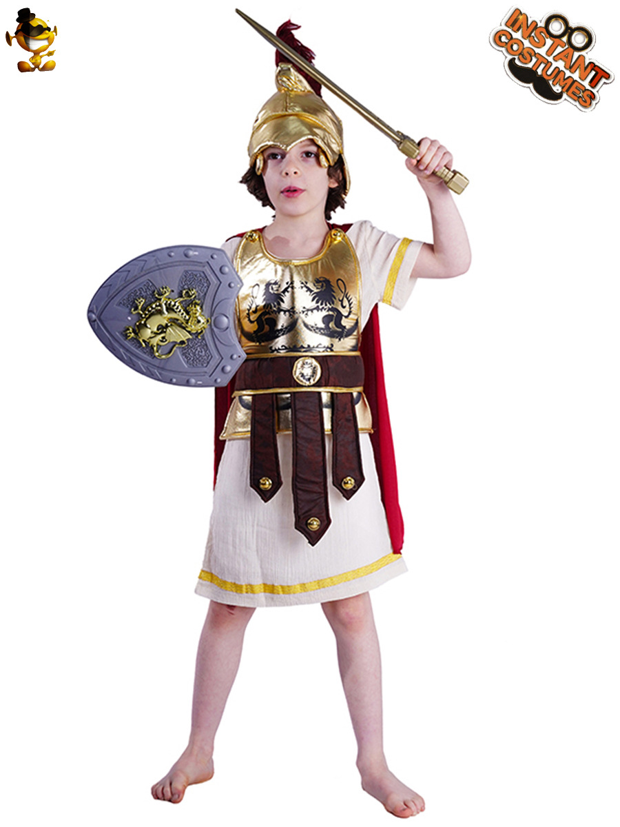 Mercancía transfronteriza de Halloween Cosplay ropa niño dominante poderoso Pequeño Guerrero niño general traje