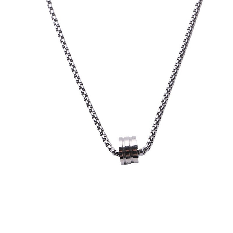 Titanium stalen, niet-verkleurende hiphop hanger ketting, modemerk, hoogwaardig minderheidsontwerp, beschermingsketting accessoires, heren lang_voghion.com