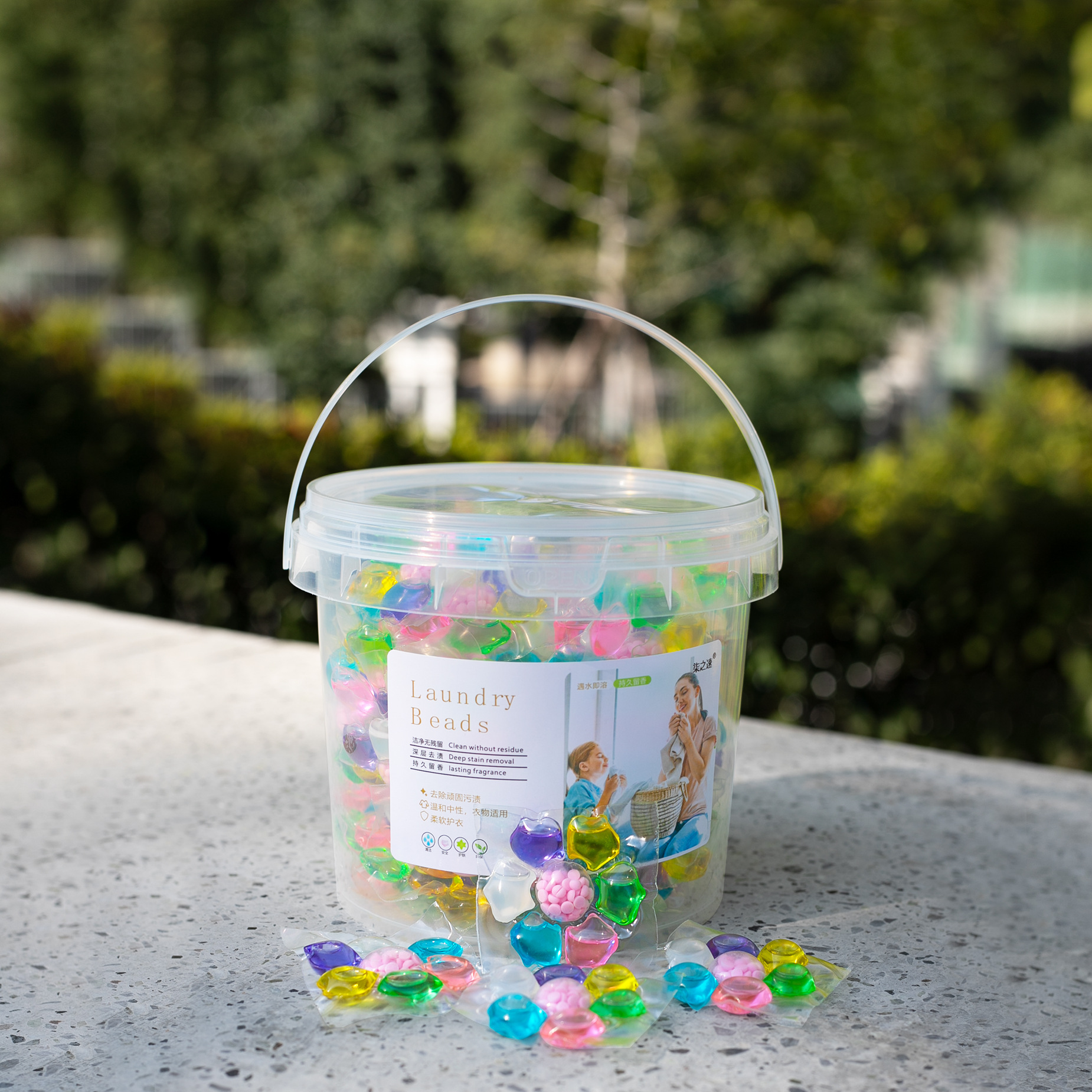 7개의 챔버에 100개의 캡슐이 들어있습니다.