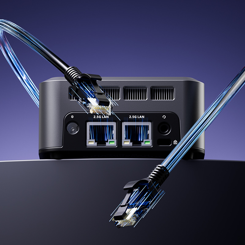 N100MINIPC Mini Host Computadora Hogar Oficina Portátil Pequeño Host DDR5 Red dual Pantalla dual TYPE-C