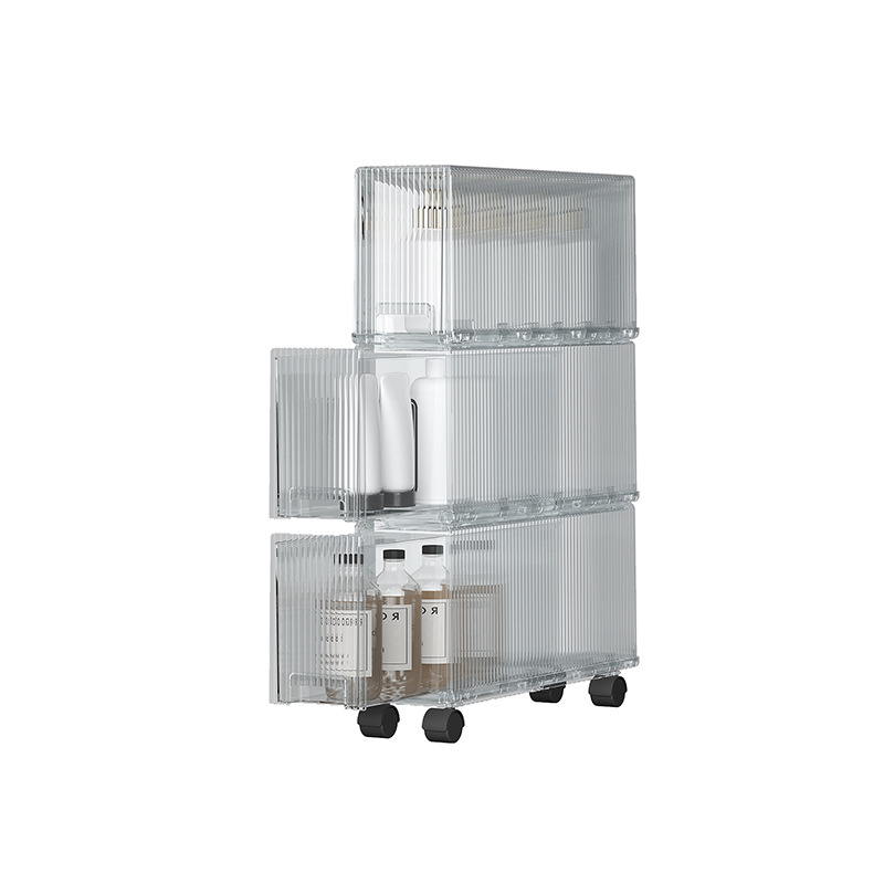 12/13cm浴室用トイレット収納棚トイレ防水シーリング引き出し式超狭い隙間収納ラック