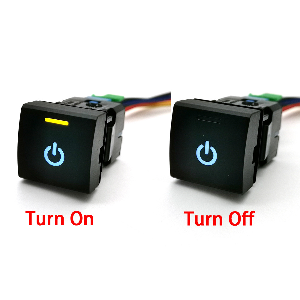 Suitable for Toyota Camry Corolla Car Led Radar Power Switch Fog Light Switch Button with Tail Cable