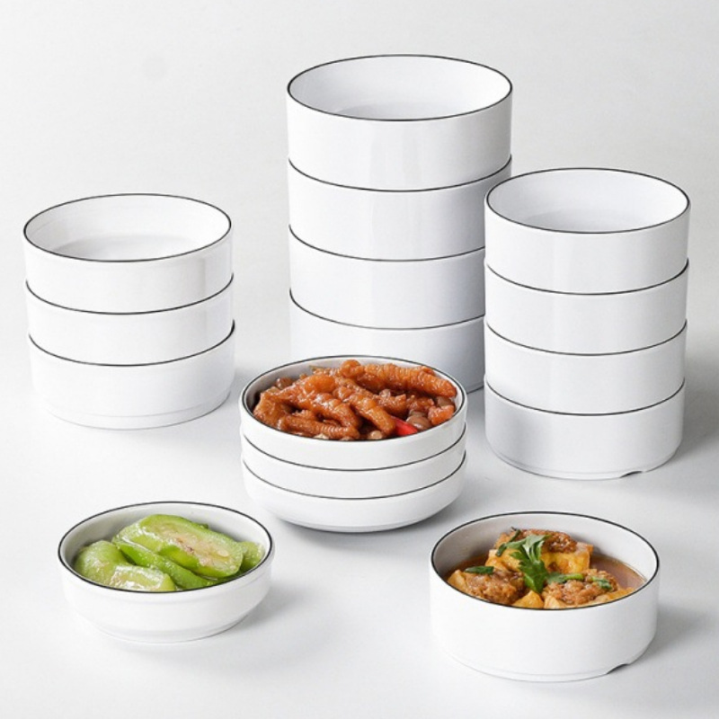 小碗密胺餐具蒸菜商用菜碗蒸蛋小菜碗快餐蒸碗饭碗代货厂家批发