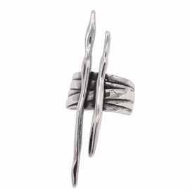 R1902外贸饰品批发 欧美个性复古男士钛钢戒指