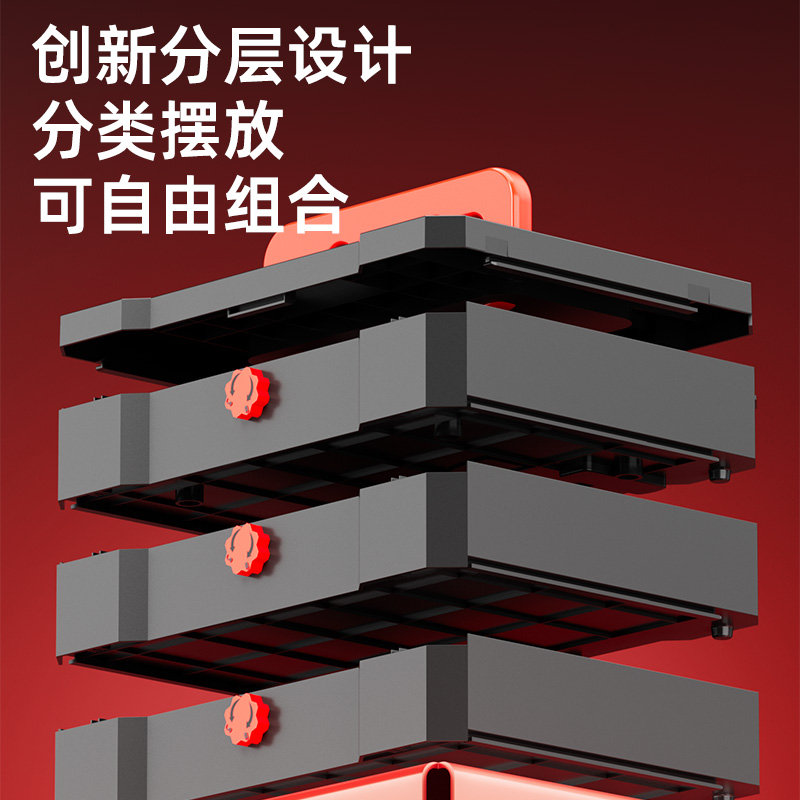 Kit de herramientas domésticas eléctricas de Delissi, caja de herramientas manuales, hardware multicapa, equipo de mantenimiento especial para electricista y carpintero