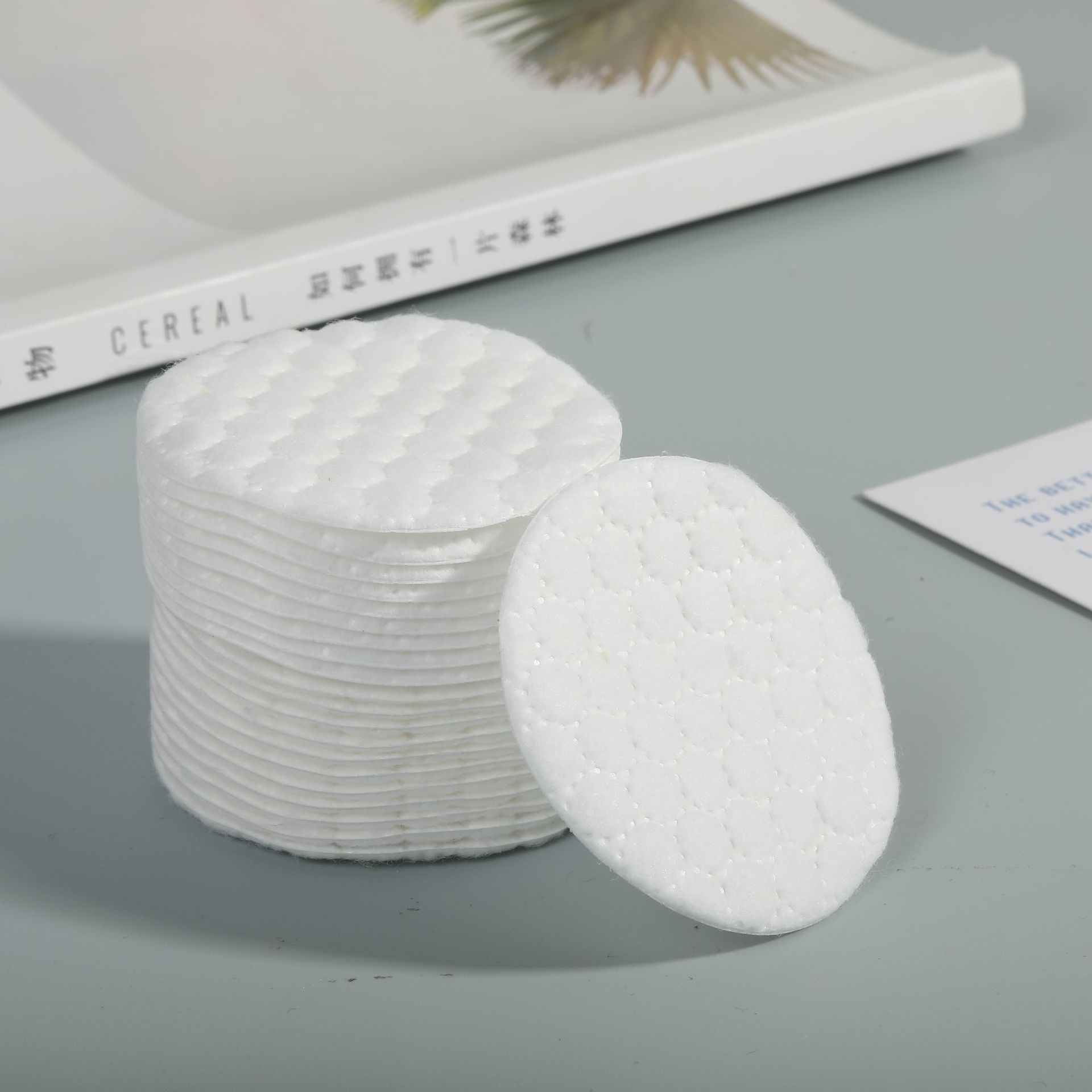 100 piezas de algodón multicapa grueso portátil se puede pegar algodón especial desmaquillaje desmaquillaje facial algodón húmedo al por mayor