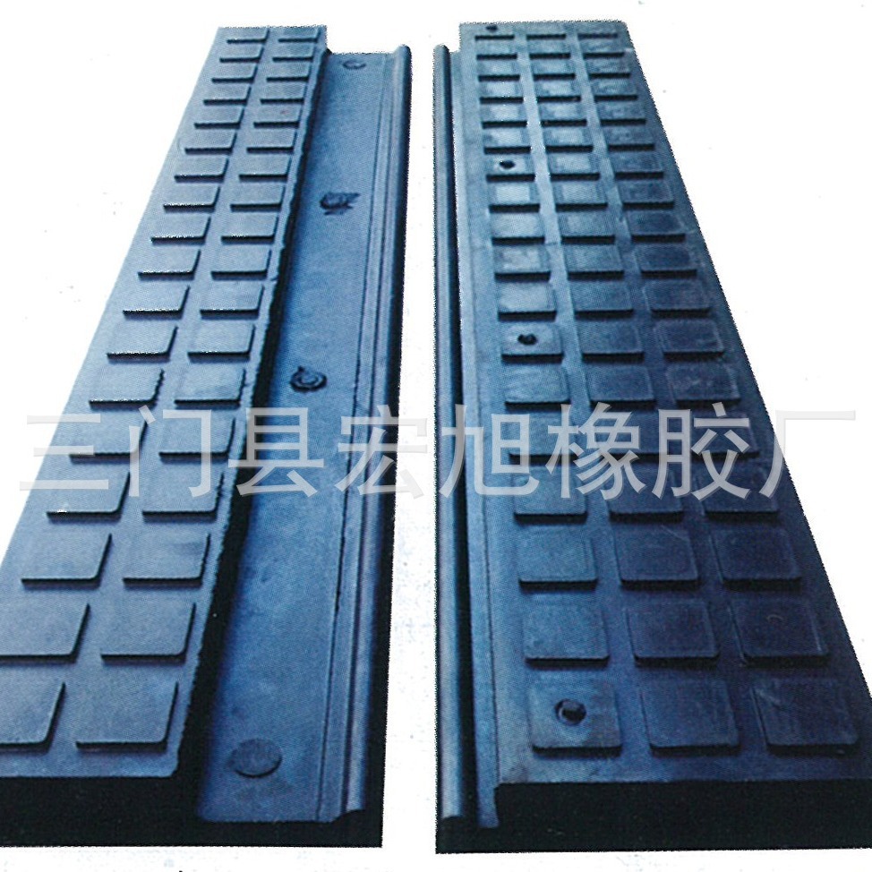 宽枕橡胶塞条 整体道床橡胶填充块 桥梁橡胶步行板轮缘槽橡胶扣条