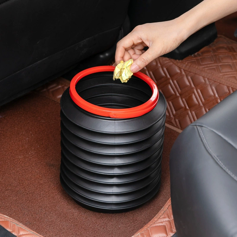 Автомобильный складной мусорный бак на 4 л, многофункциональное выдвижное ведро, креативное портативное ведро для хранения, небольшой резервуар для воды.
