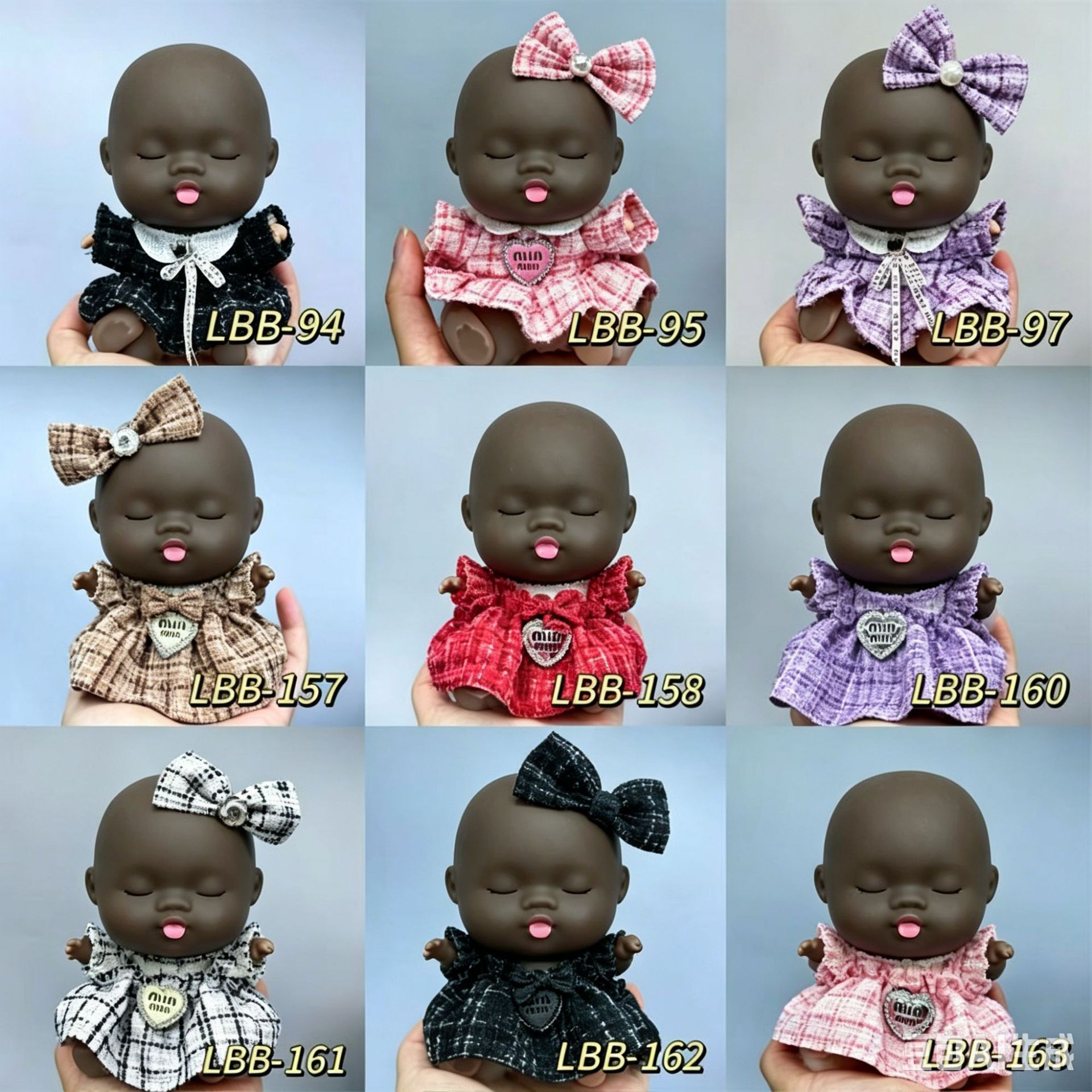 Natasha labubu ropa de muñecas, muñecas negras, muñecas lindas, juguetes de peluche.