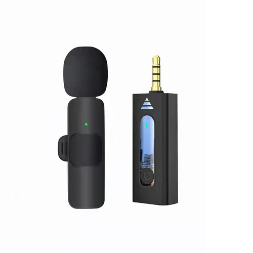 Wireless microphone Bluetooth live broadcast microphone 3.5 live sound card lavalier microphone one to two lavalier microphone