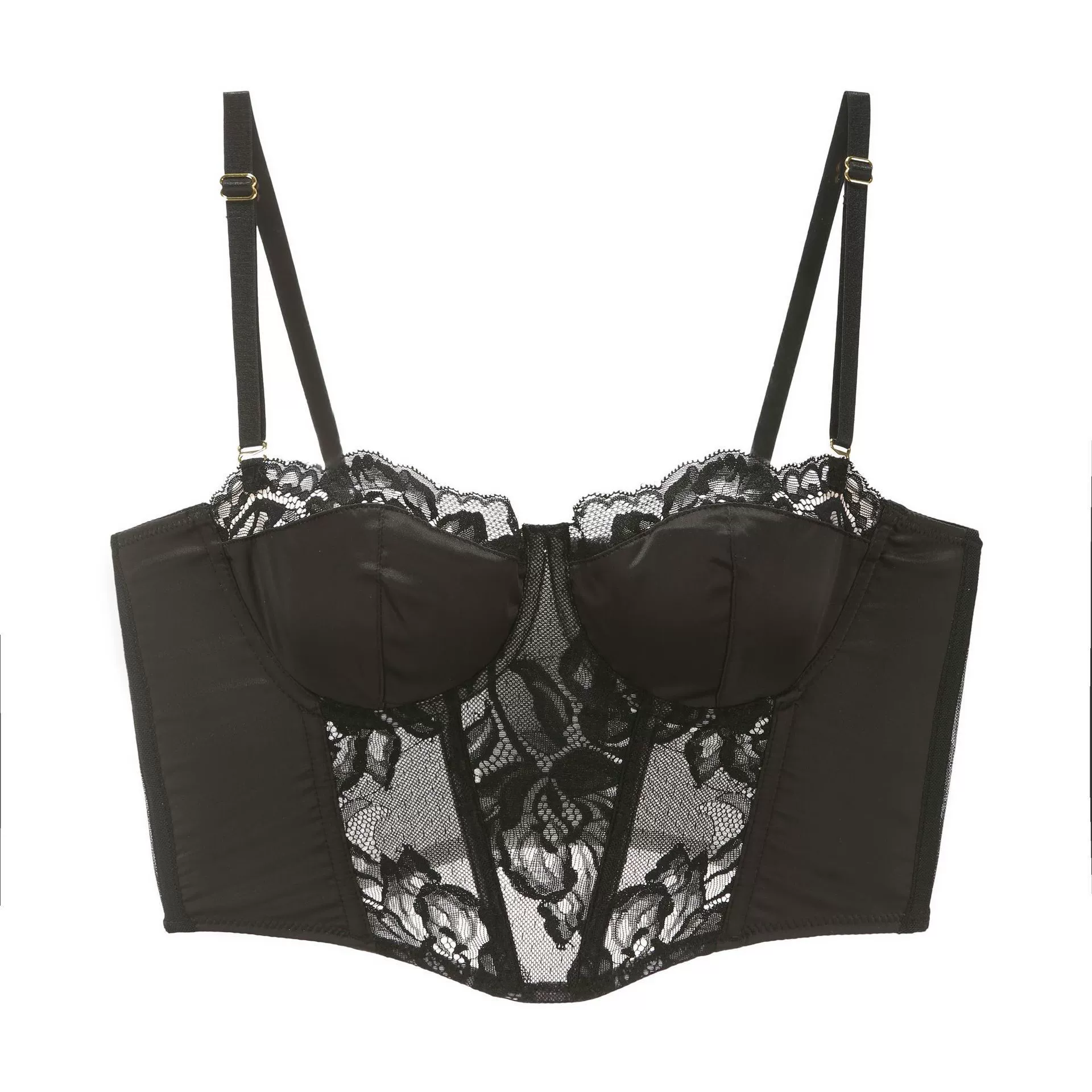 Lace sexy underwear, supporting push up bra, tank top