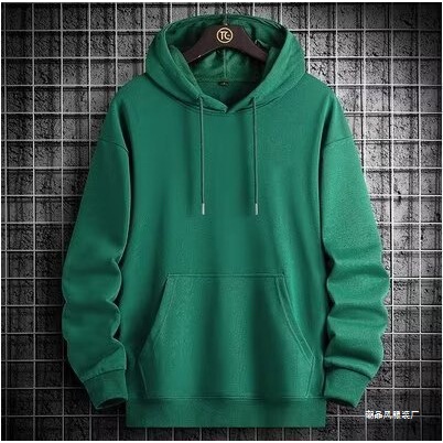 Manufacturer Wholesale Hooded Sweatshirt Men's Autumn and Winter Solid Color Hoodie Korean Style Trendy Loose Versatile Fleece Thickened Top