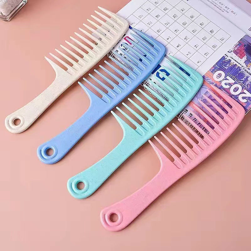 Peinado de cabello ancho portátil casero lindo cabello largo masaje especial de cola afilada dientes anchos peinado especial