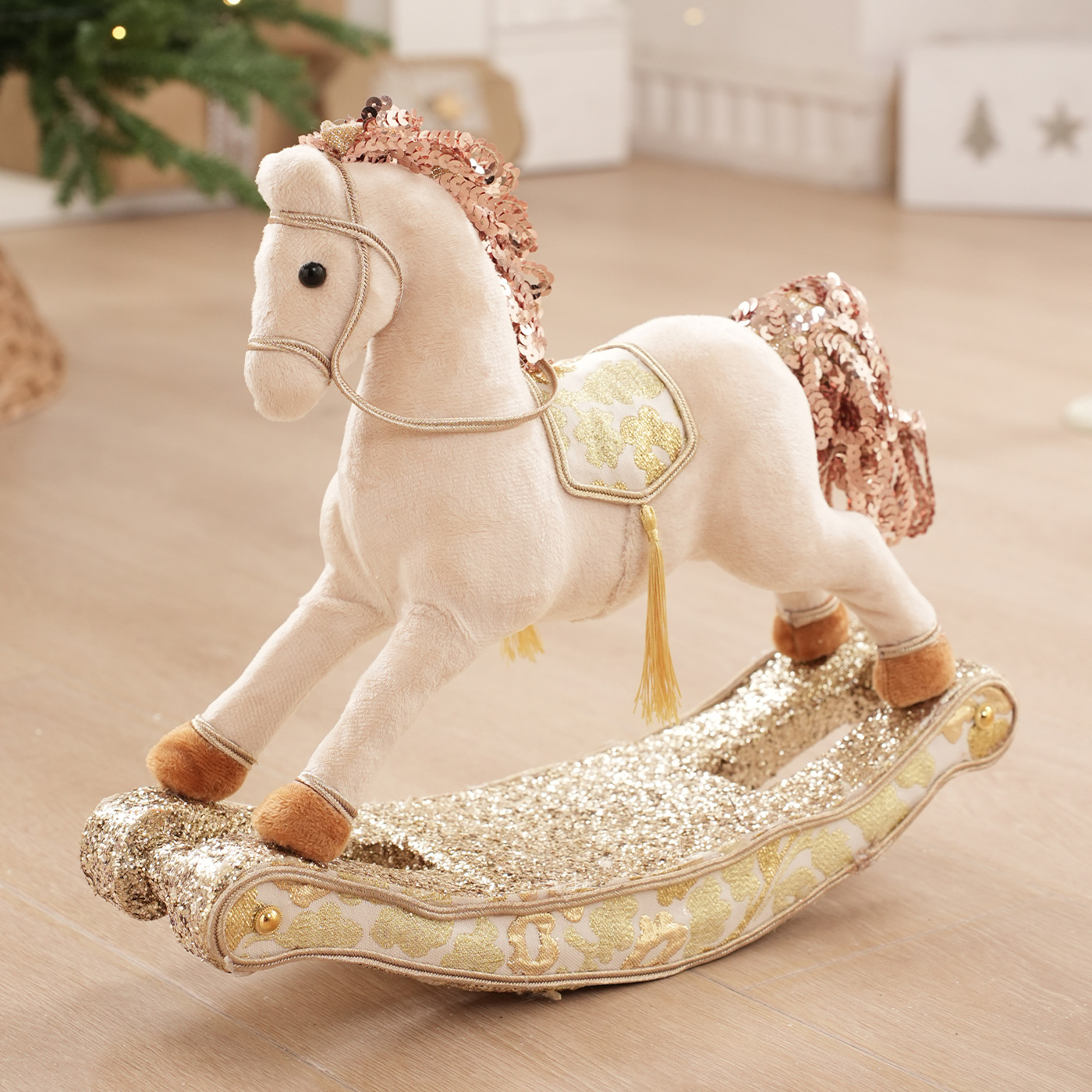 Navidad transfronteriza adornos osos tambores caballo de Troya fieltro juguetes decoración muñecas de espuma muñecas