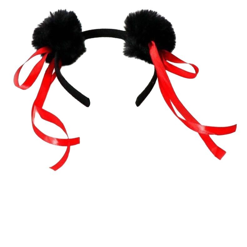 Nezha película de banda de cabello con el mismo niño mágico, banda de cabello de niños, niñas lindas bolas de cabello, tocado Nezha