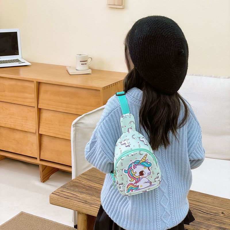 Nuevo comercio exterior bolso infantil caricatura lindo pony bolso de pecho para hombres y mujeres impresión extranjera mini bolso de mochila para niños