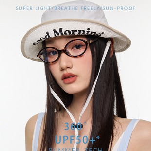 Quick-drying Design Letter Fisherman Hat South Korea Sunscreen Outdoor Sunshade Pot Hat Women's Sweet Cool Foldable Mountaineering Hat