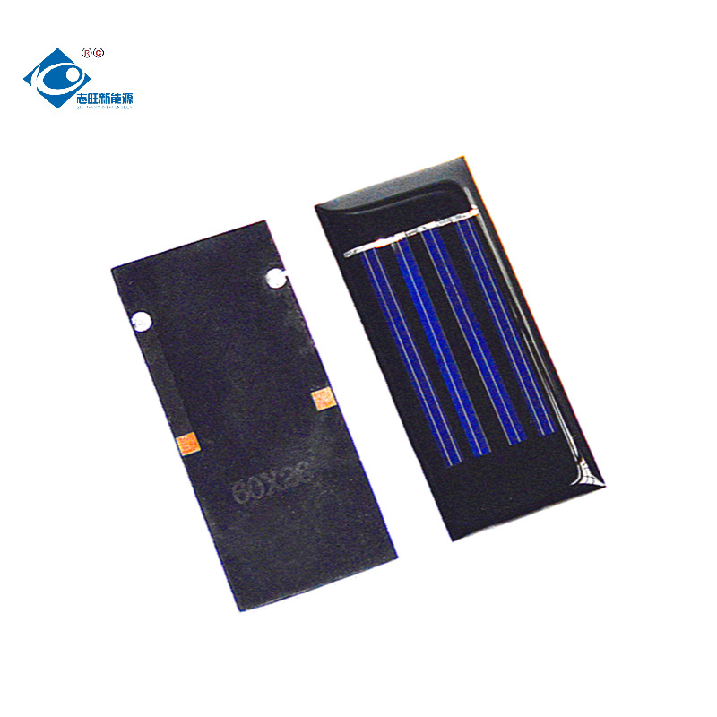 0.1W多晶滴胶 2V光伏板60*26mm太阳能电池板组件尺寸可定草坪灯用