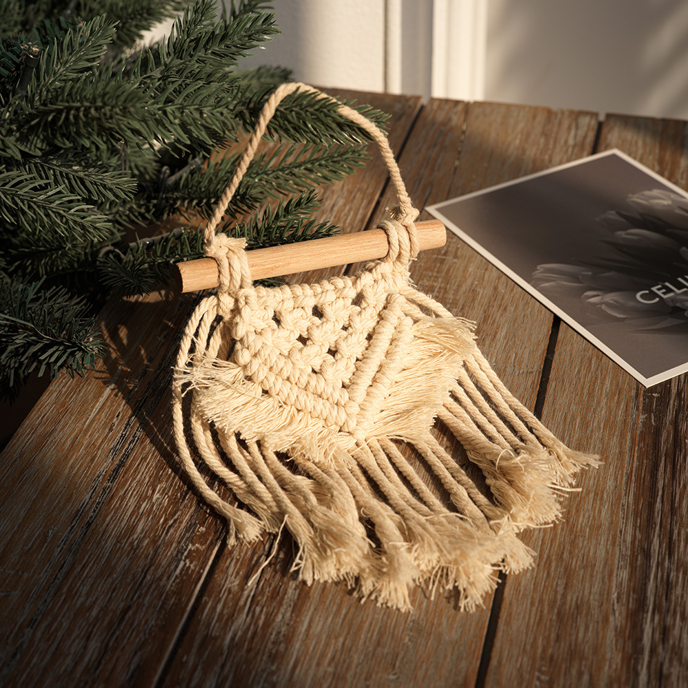 Bohemia estilo dreamcatcher red campana de viento decoración del hogar colgante artesanal creativo peinado decoración del hogar transfronteriza