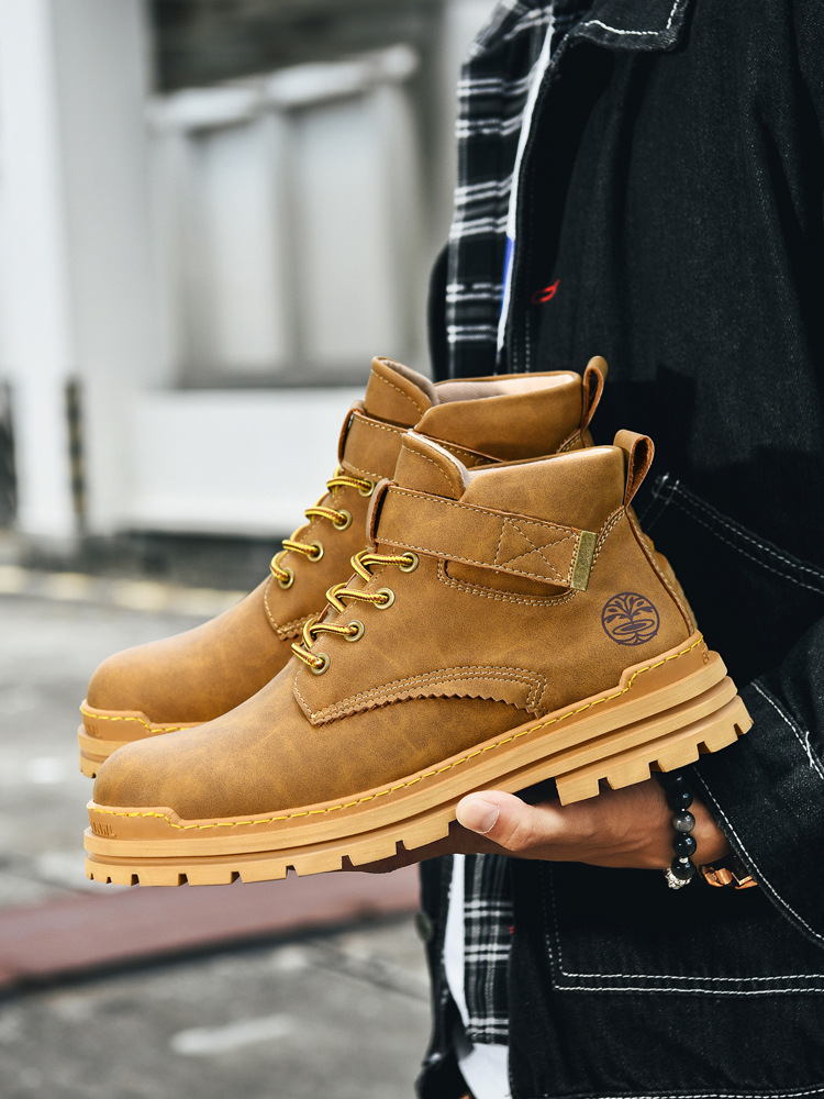 Die neuen Freizeit-Arbeitsschuhe von Zhongbang können nicht in faule große gelbe Stiefel getreten werden_voghion.com