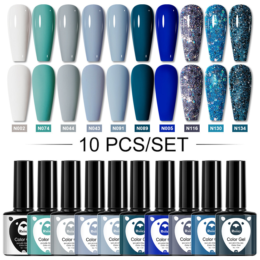 10 color set armor oil glue 2024 new phototherapy lasting fashion color nail salon