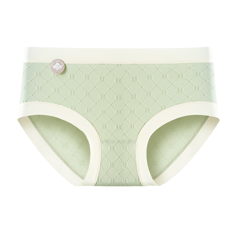 Ropa interior de las mujeres de clase A Puro algodón antibacteriano transpirable entrepierna chica calzoncillos cortos cabeza algodón chica ropa interior sin costuras mujeres