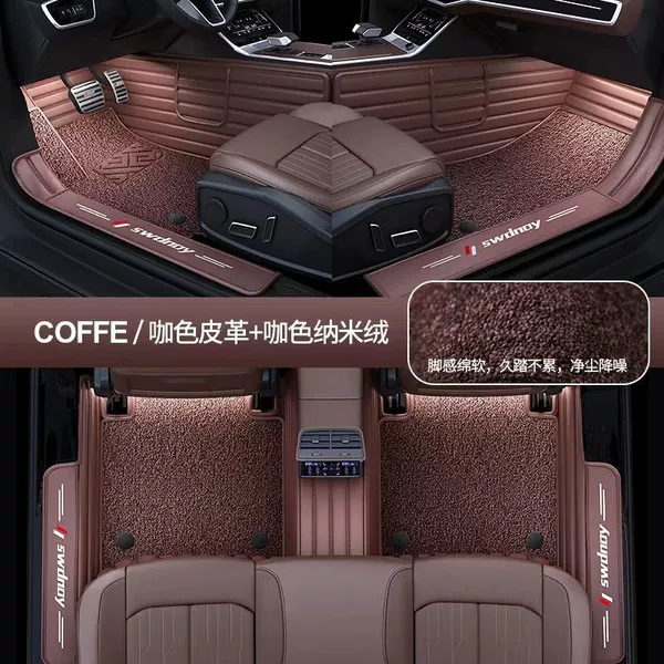 Cloth Toe Super Factory Supply Factory [Fashionable Nanofleece] Brown Leather + Brown Nanofleece