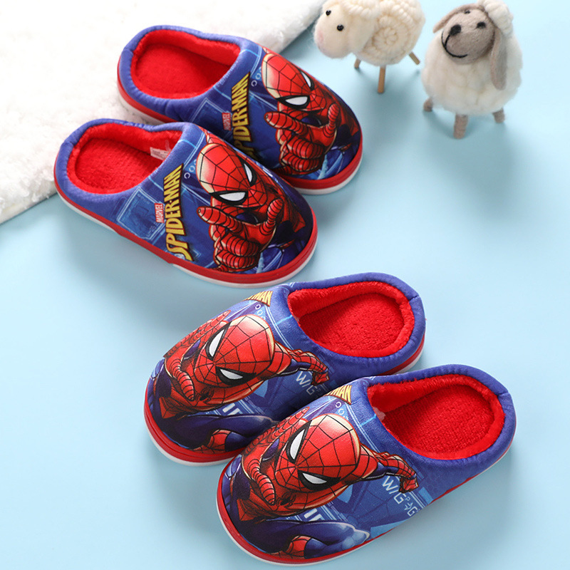 Children's Slippers Autumn and Winter Boys Middle and Big Children Non-Slip Spider-Man Cotton Slippers Indoor Home Shoes Iron Man Children's Slippers Autumn and Winter Boys Middle and Big Children Non-Slip Spider-Man Cotton Slippers Indoor Home Shoes Iron Man