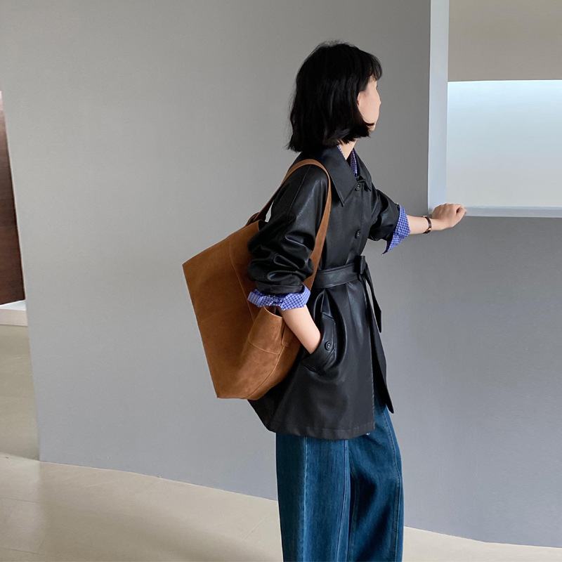 黑色皮衣外套女2025新款超火酷飒风短款皮夹克小个子高级感中长款|undefined