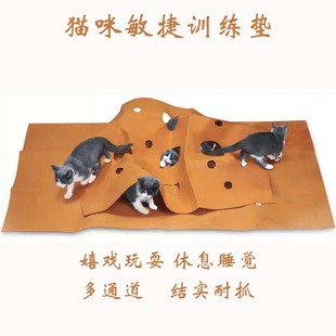 Felt Cat Agile Training Mat Cat Tunnel Cat Maze Pet Cat Agile Training Mat Cat Toy Bite Mat