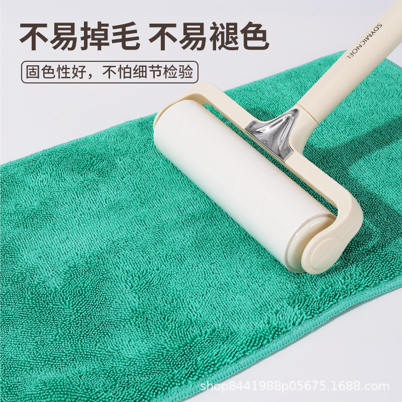 擦地专用抹布无水印不掉毛擦地板吸水夹布平板拖把布拖地毛巾替换|undefined